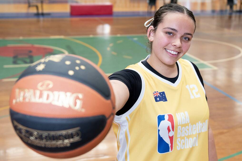 Tully Pickering helped Australia win gold at the NBA Basketball School Tournament. Picture by Belinda Soole