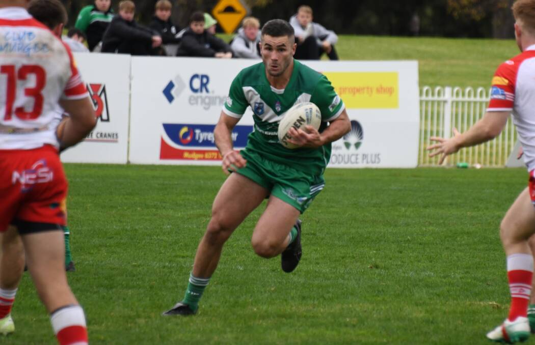 Jarryn Powyer in action for Dubbo CYMS at Mudgee on Sunday, June 2. Picture by Nick Guthrie