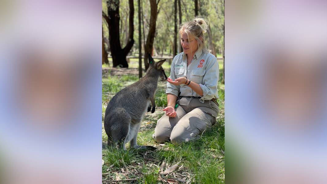 Lou Todd says keepers at Taronga Western Plains need to be a jack of all trades. Picture supplied